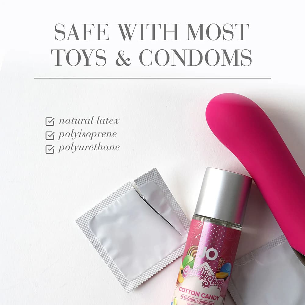 JO Candy Shop Cotton Candy Flavored Water-Based Lubricant 2 oz. thumbnail