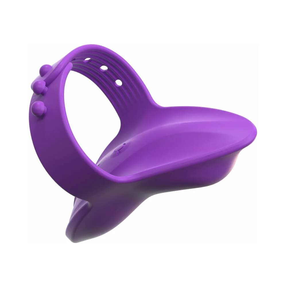 Fantasy For Her Rechargeable Adjustable Silicone Her Finger Vibe Purple thumbnail