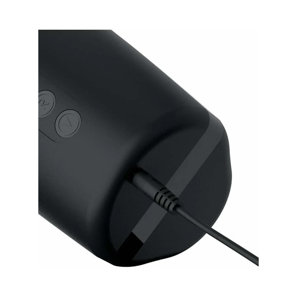 PDX Elite Motobator 2 Rechargeable Thrusting Vibrating Masturbator Clear/Black thumbnail 6