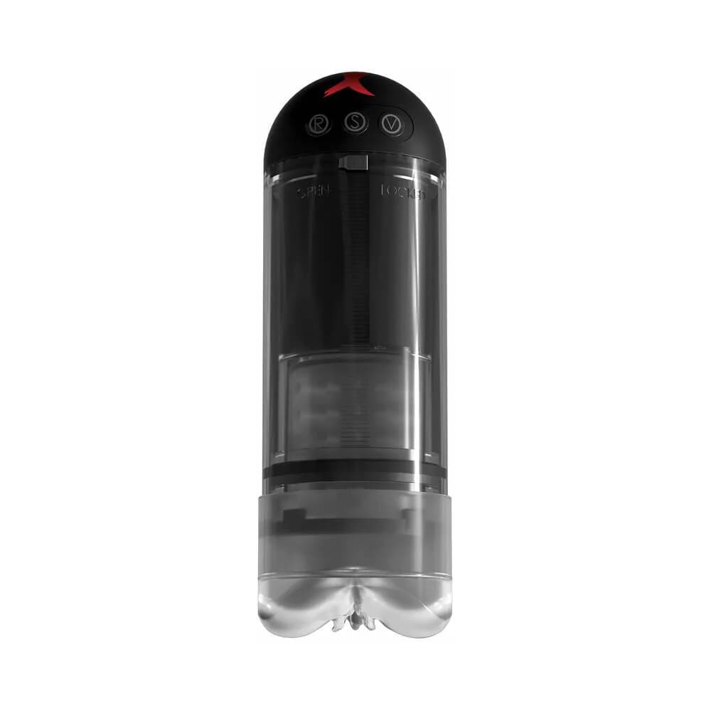 PDX Elite Extender Pro Rechargeable Vibrating Penis Pump Clear/Black thumbnail