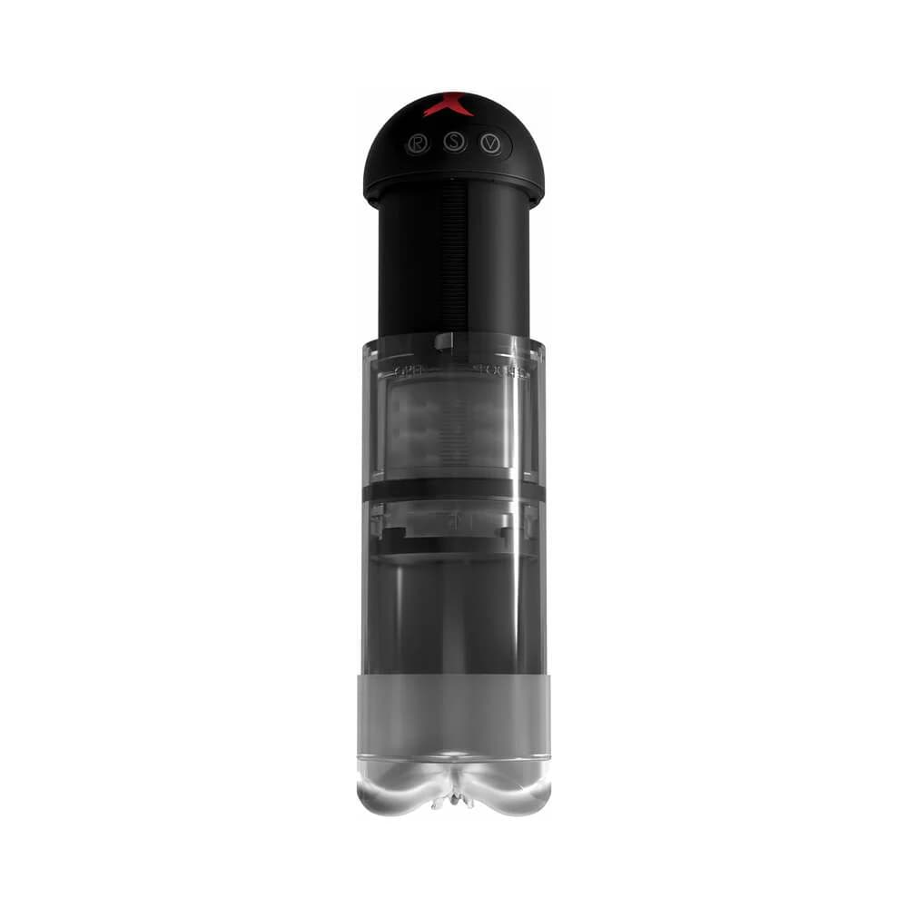 PDX Elite Extender Pro Rechargeable Vibrating Penis Pump Clear/Black thumbnail