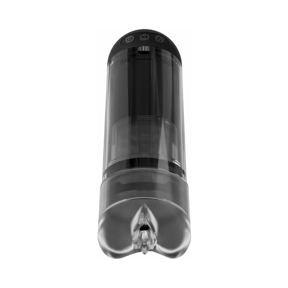 PDX Elite Extender Pro Rechargeable Vibrating Penis Pump Clear/Black thumbnail