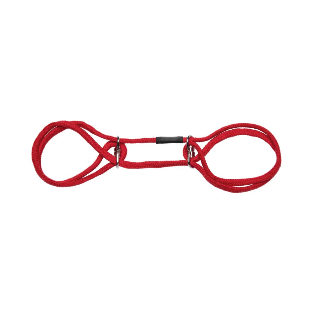 Japanese Style Bondage - 100% Cotton Wrist or Ankle Cotton Cuffs Red thumbnail