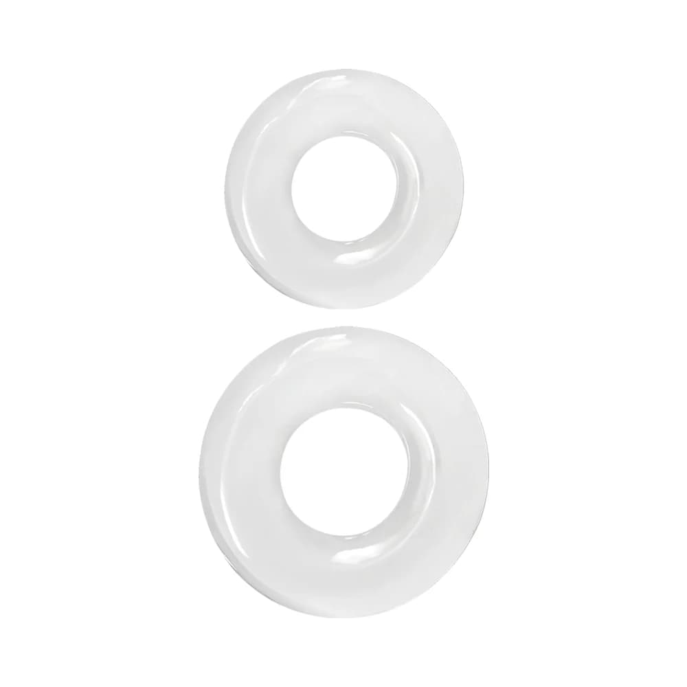 Renegade Double Stack Cock Rings 2-Pack Clear thumbnail