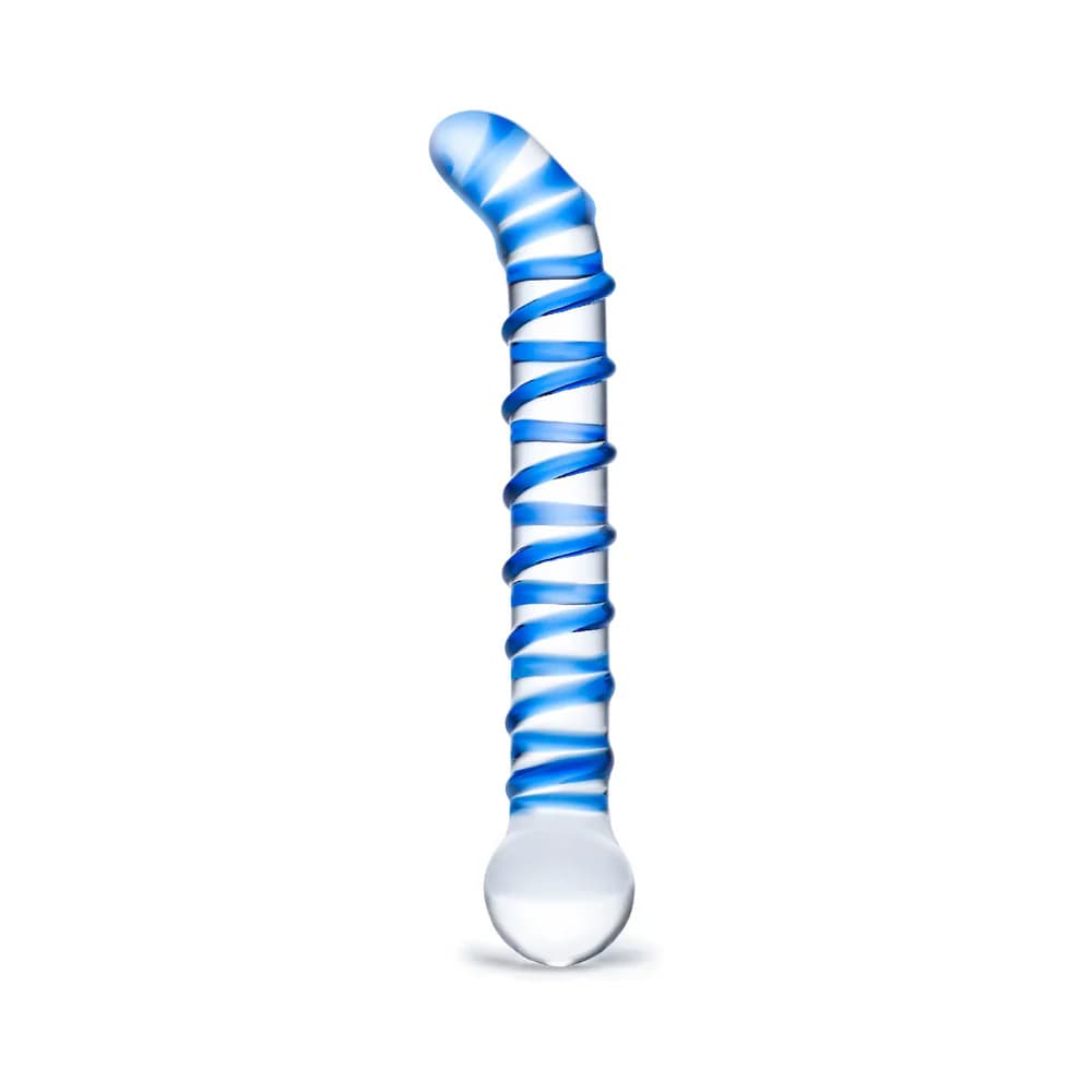 Glas Mr. Swirly 6.5 in. G-Spot Glass Dildo thumbnail