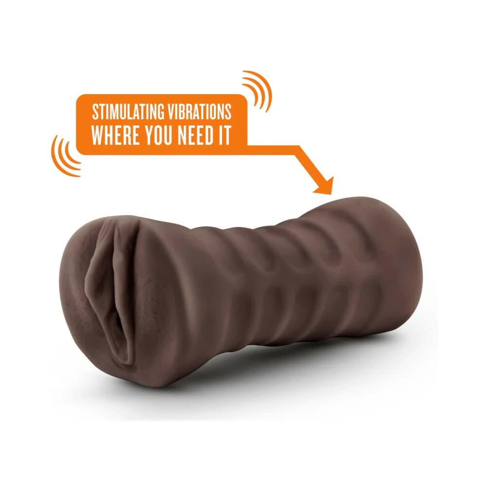 Hot Chocolate Brianna Vagina Stroker with Bullet Vibrator Brown thumbnail