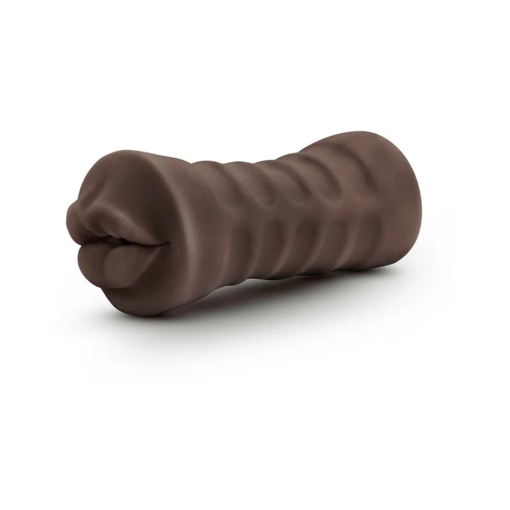 Hot Chocolate Renee Oral Stroker with Bullet Vibrator Brown thumbnail
