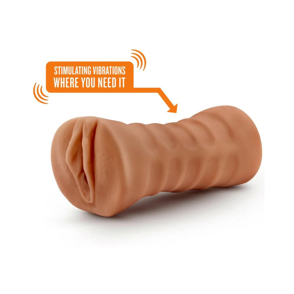 M for Men Julieta Vagina Stroker with Bullet Vibrator Tan thumbnail
