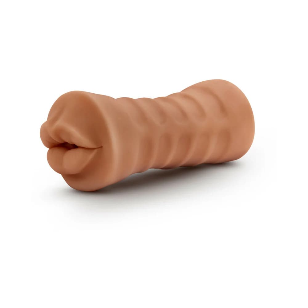 M for Men Isabella Oral Stroker with Bullet Vibrator Tan thumbnail