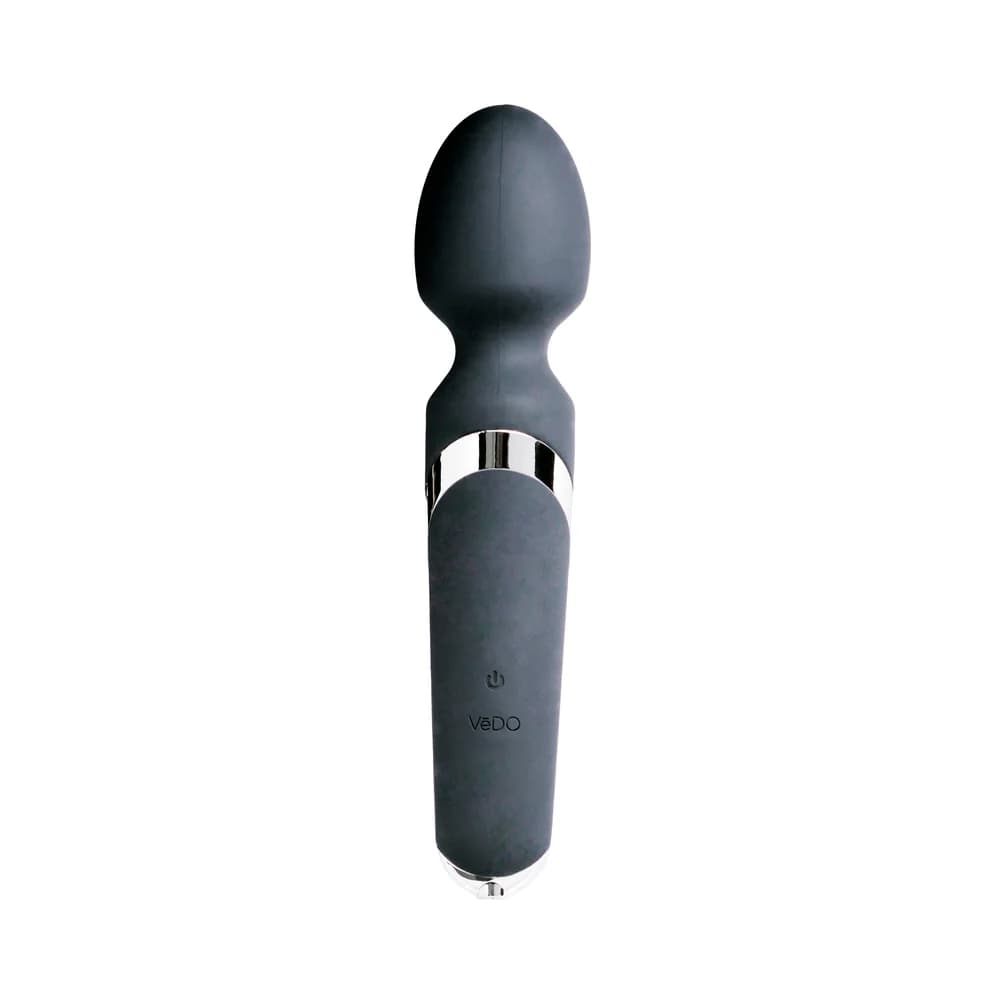 VeDO Wanda Rechargeable Wand Vibe - Just Black thumbnail