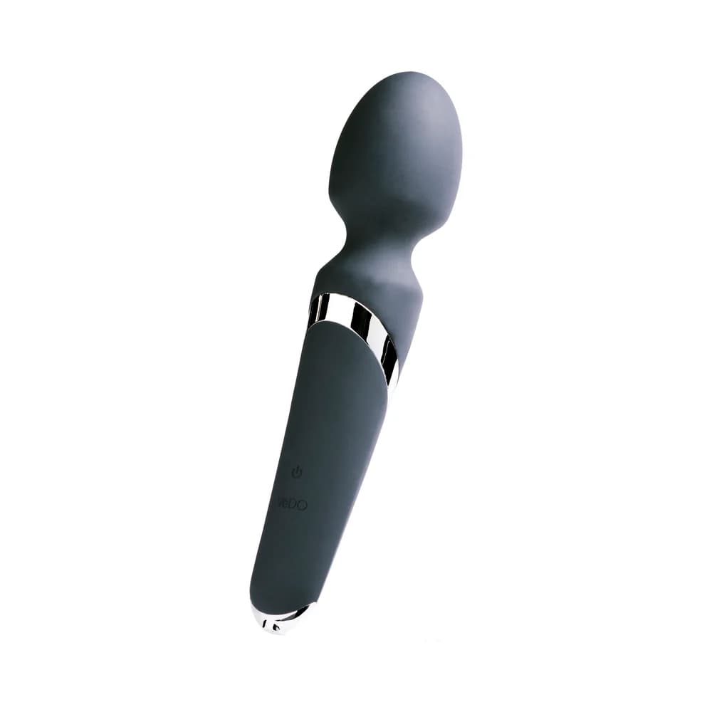 VeDO Wanda Rechargeable Wand Vibe - Just Black thumbnail