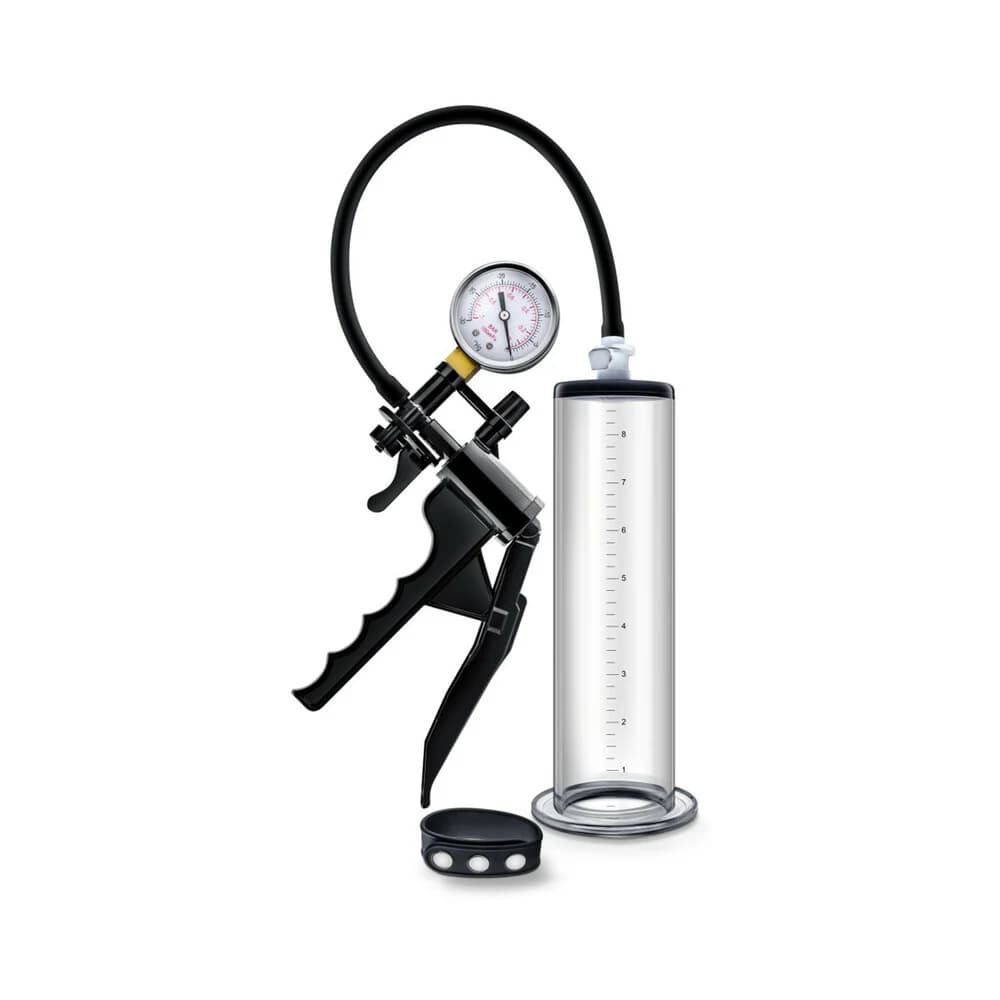 Performance VX8 Premium Penis Pump System with Silicone Cock Strap Clear thumbnail