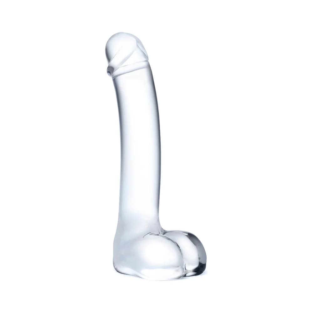 Glas 7 in. Realistic Curved Glass G-Spot Dildo thumbnail