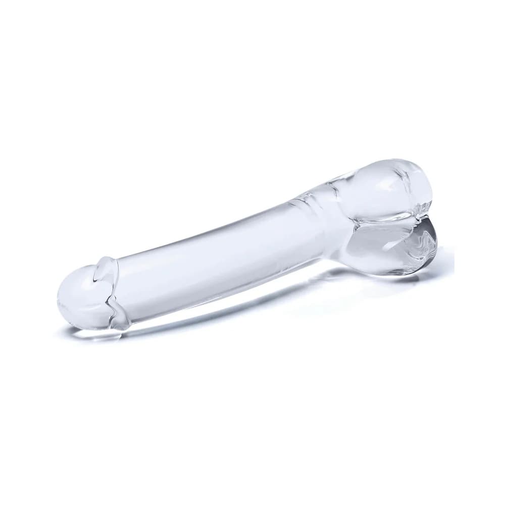 Glas 7 in. Realistic Curved Glass G-Spot Dildo thumbnail