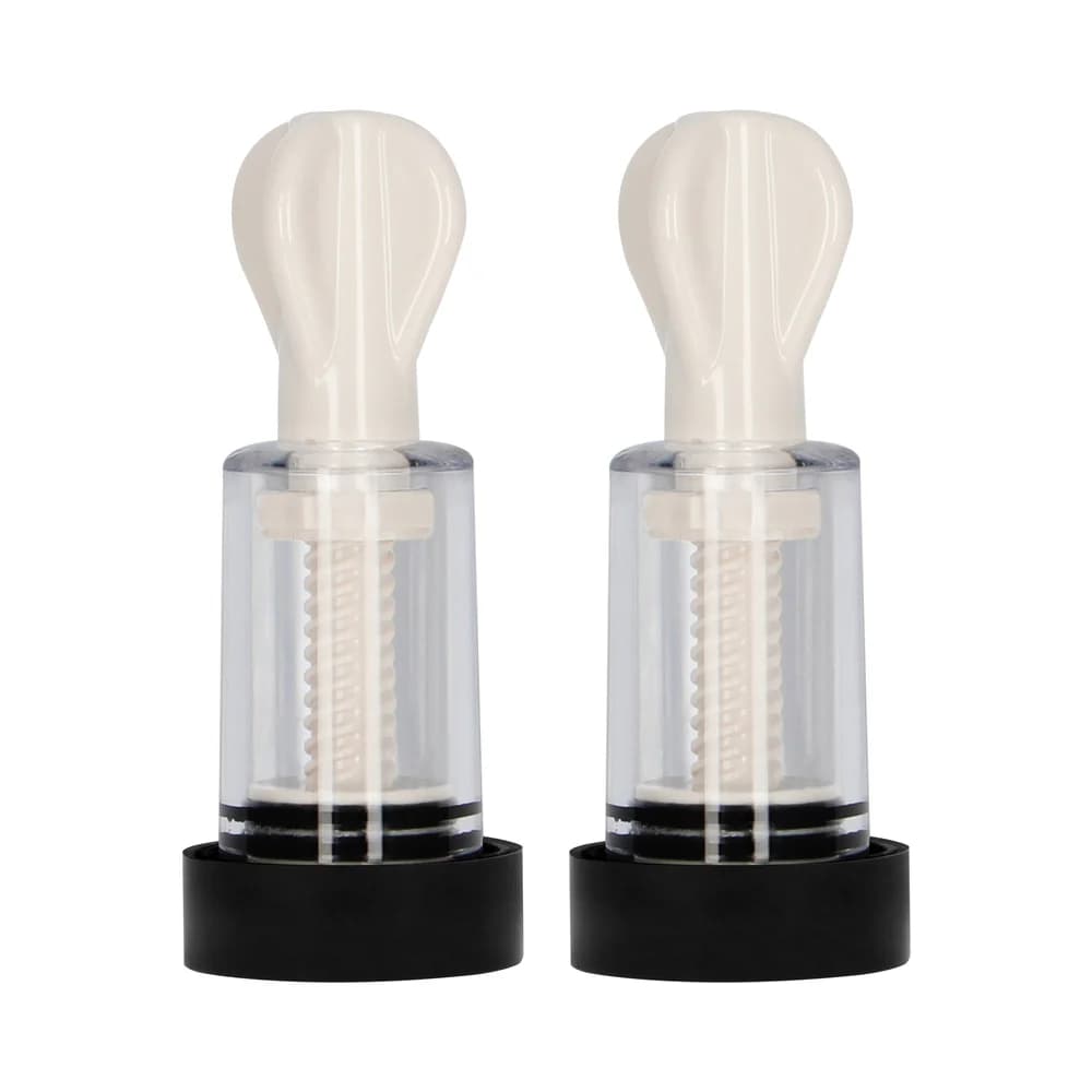 ElectroShock Remote-Controlled E-Stimulation Nipple Suckers White thumbnail