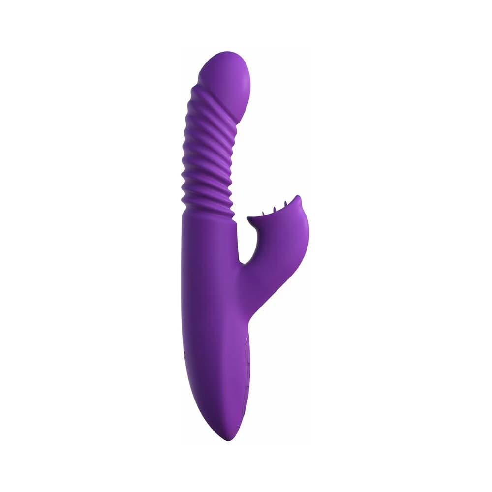 Fantasy For Her Rechargeable Silicone Ultimate Thrusting Clit Stimulate-Her Purple thumbnail