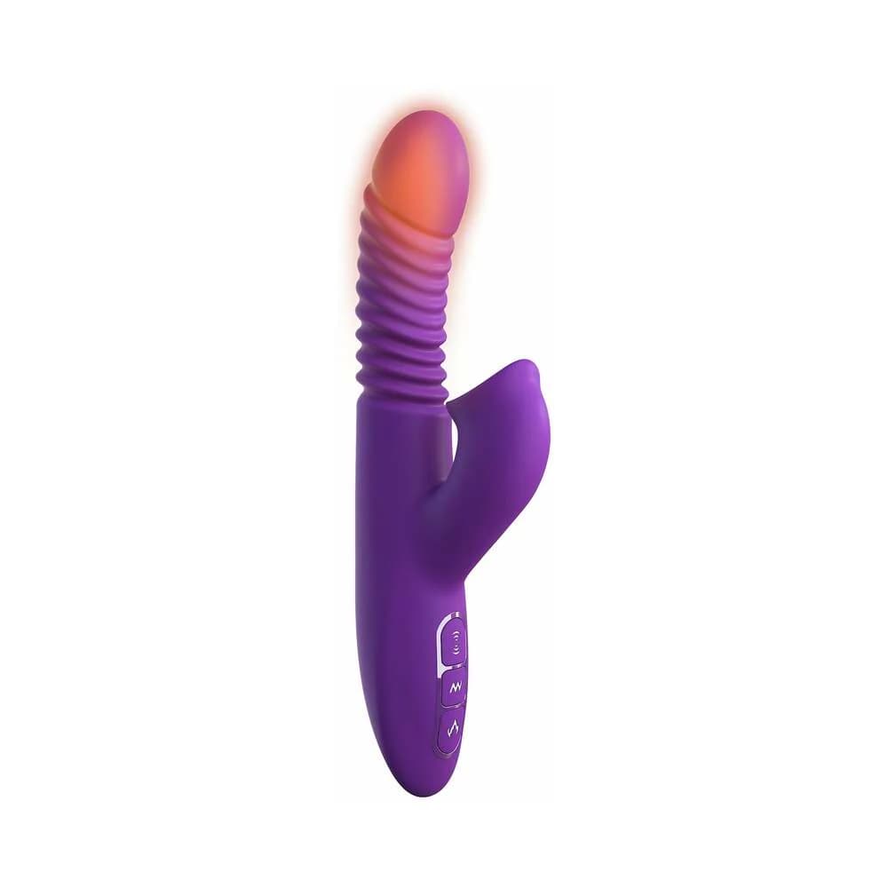 Fantasy For Her Rechargeable Silicone Ultimate Thrusting Clit Stimulate-Her Purple thumbnail