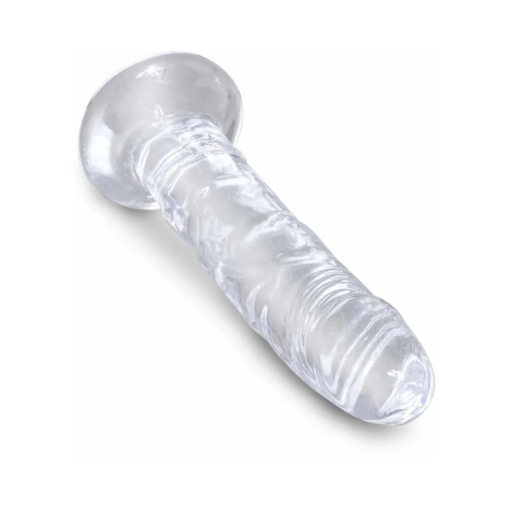 King Cock Clear 6 in. Cock Realistic Dildo With Suction Cup thumbnail