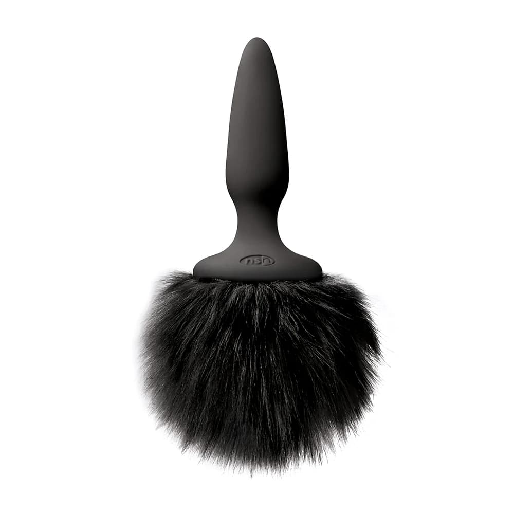 Bunny Tails Plug Mini Black Fur thumbnail