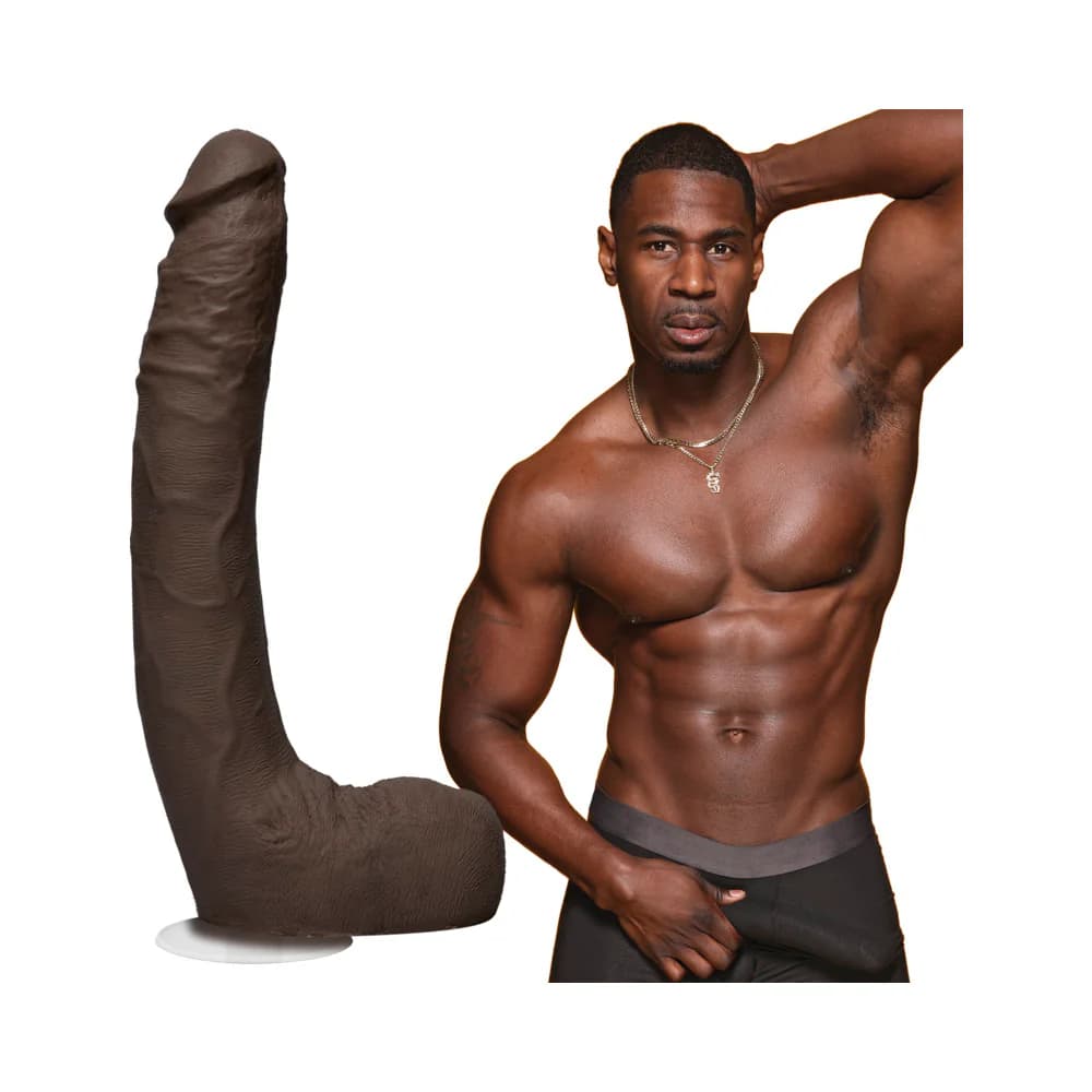 Signature Cocks Jax Slayher 10 Inch ULTRASKYN Cock with Removable Vac-U-Lock Suction Cup Chocolate thumbnail