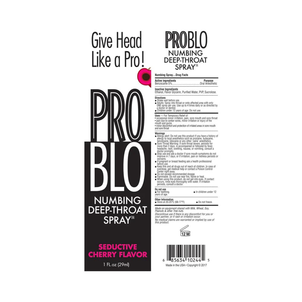 Problo Numbing Spray- Cherry thumbnail