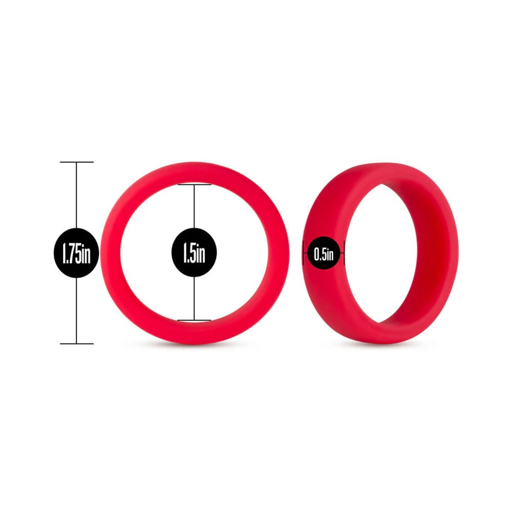 Performance Silicone Go Pro Cock Ring Red thumbnail