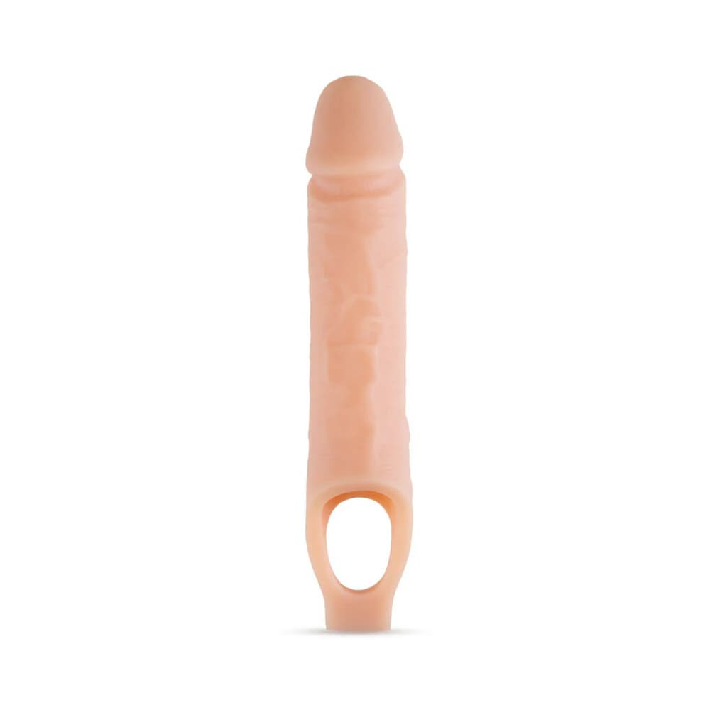 Performance Plus 10 in. Silicone Cock Sheath Penis Extender Sling Beige thumbnail