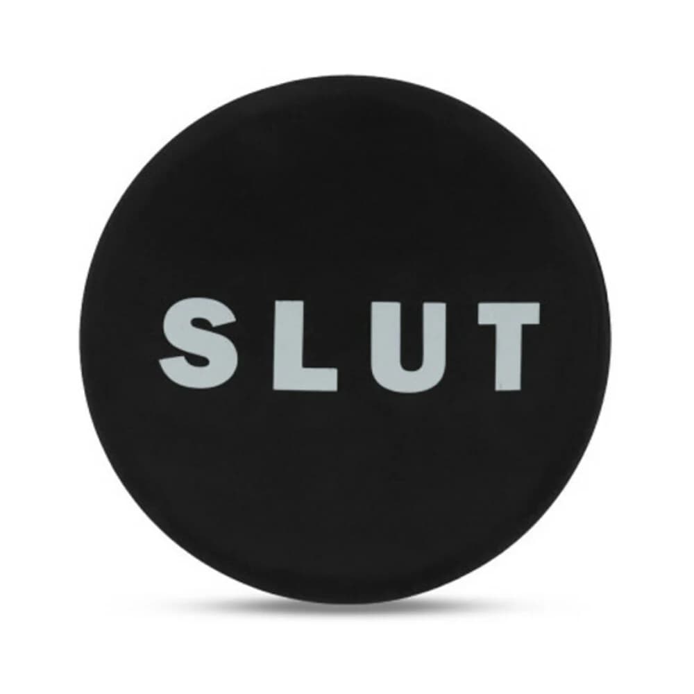 Temptasia 'Slut' Silicone Anal Plug Black thumbnail