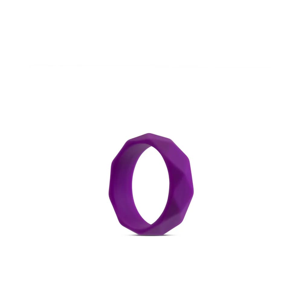 Wellness Geo Silicone Cockring Purple thumbnail