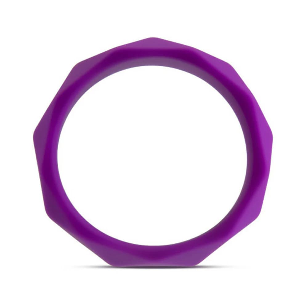 Wellness Geo Silicone Cockring Purple thumbnail