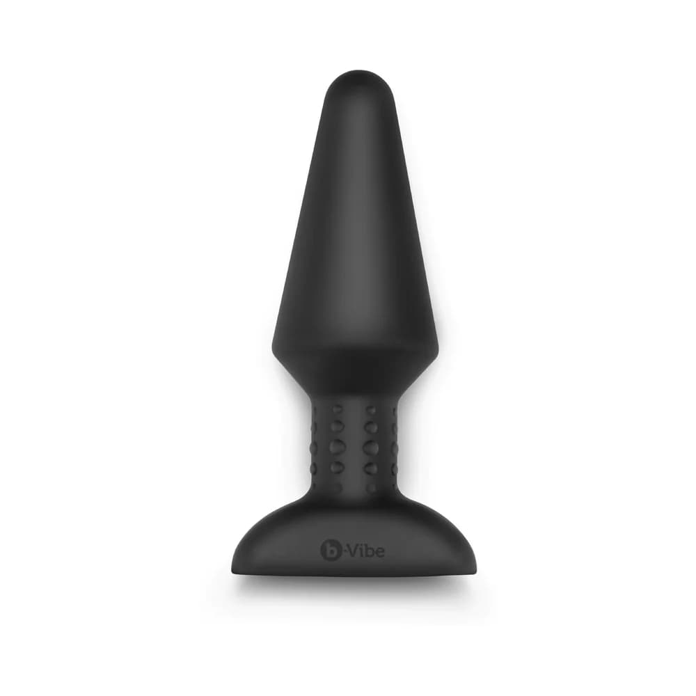 b-Vibe Rimming XL Rotating and Vibrating Remote Control Plug Black thumbnail