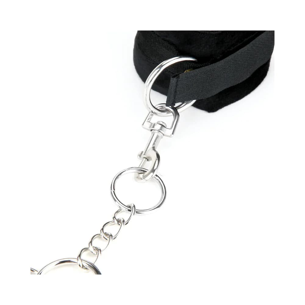 Lux Fetish Deluxe Chain Hog Tie with 4-Piece Cuff Set thumbnail