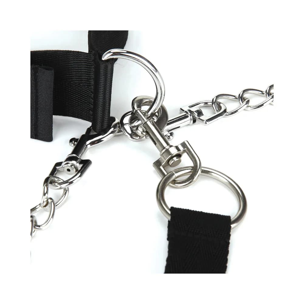 Lux Fetish Collar Cuffs & Leash Set thumbnail