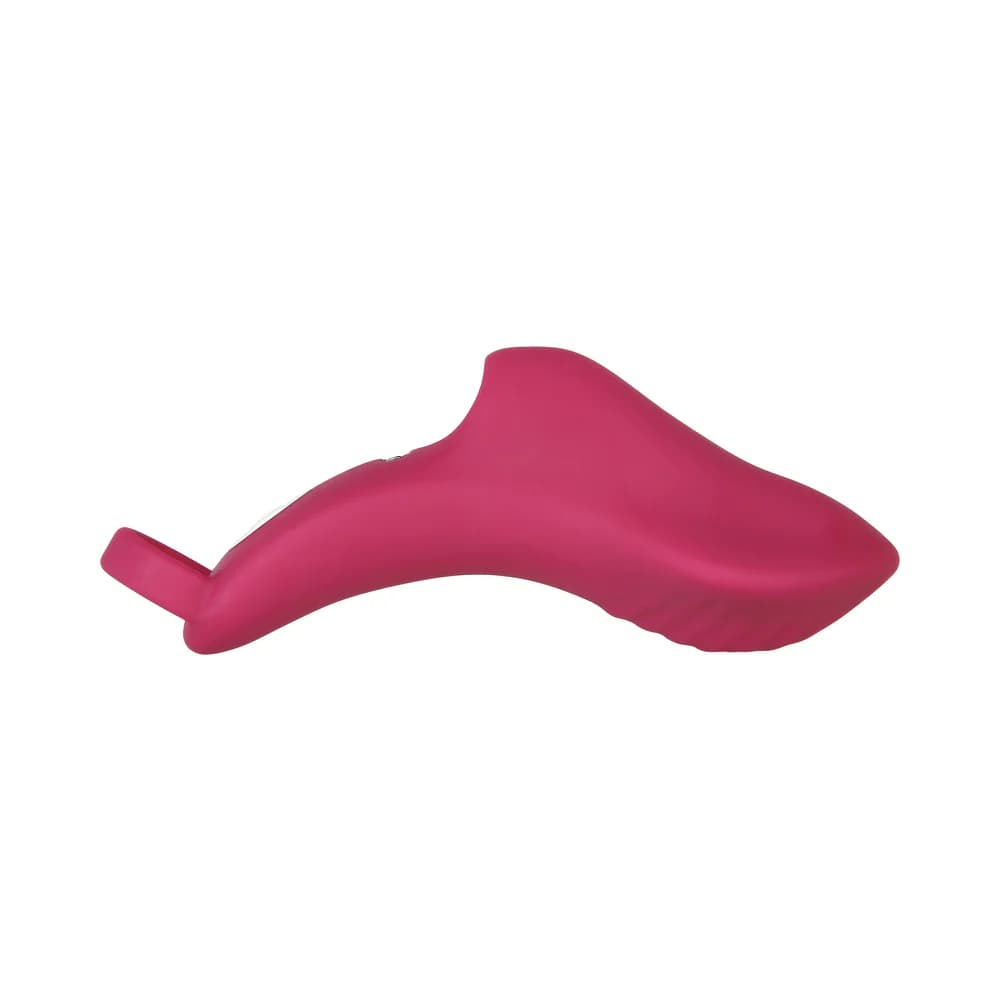 Evolved Frisky Finger Rechargeable Silicone Finger Vibrator Burgundy thumbnail