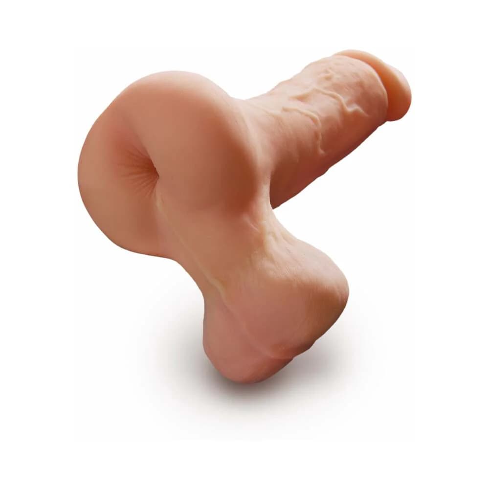PDX Male Reach Around Anal Stroker and Realistic Cock Beige thumbnail