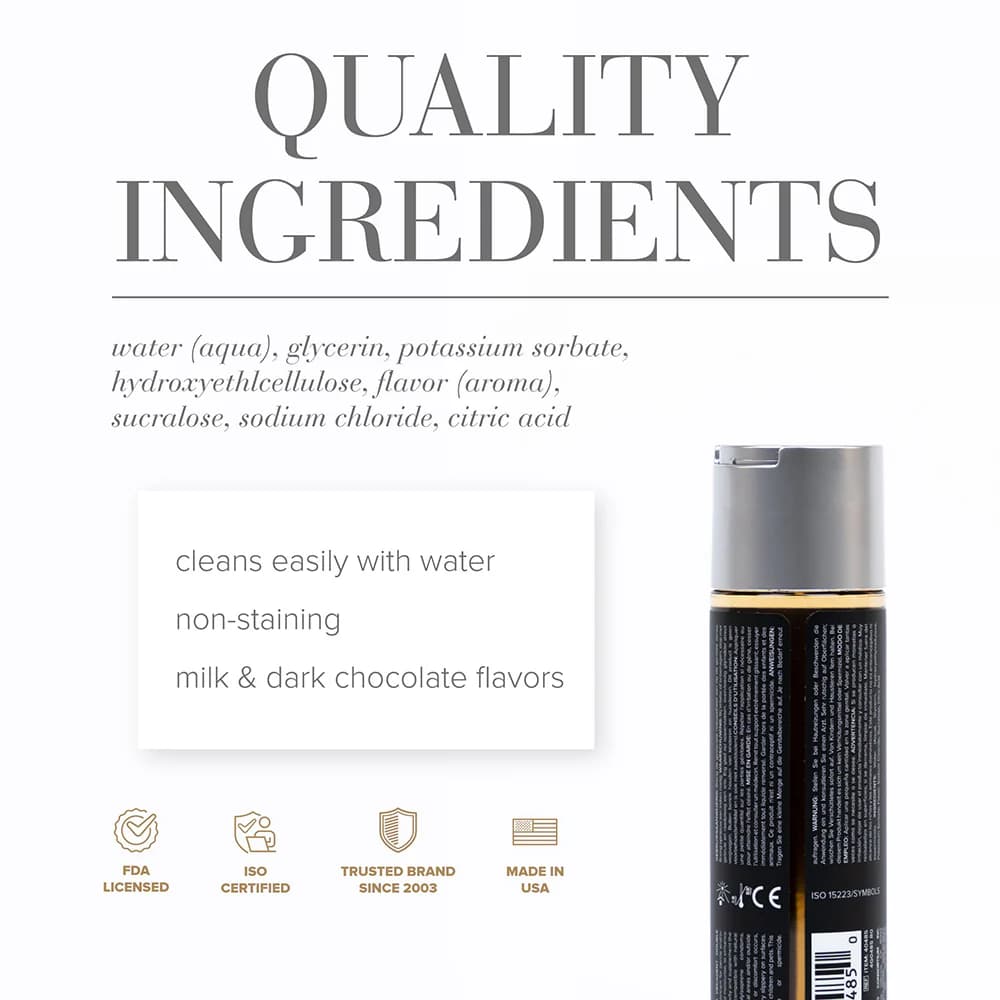 JO Gelato Decadent Double Chocolate Flavored Water-Based Lubricant 4 oz. thumbnail