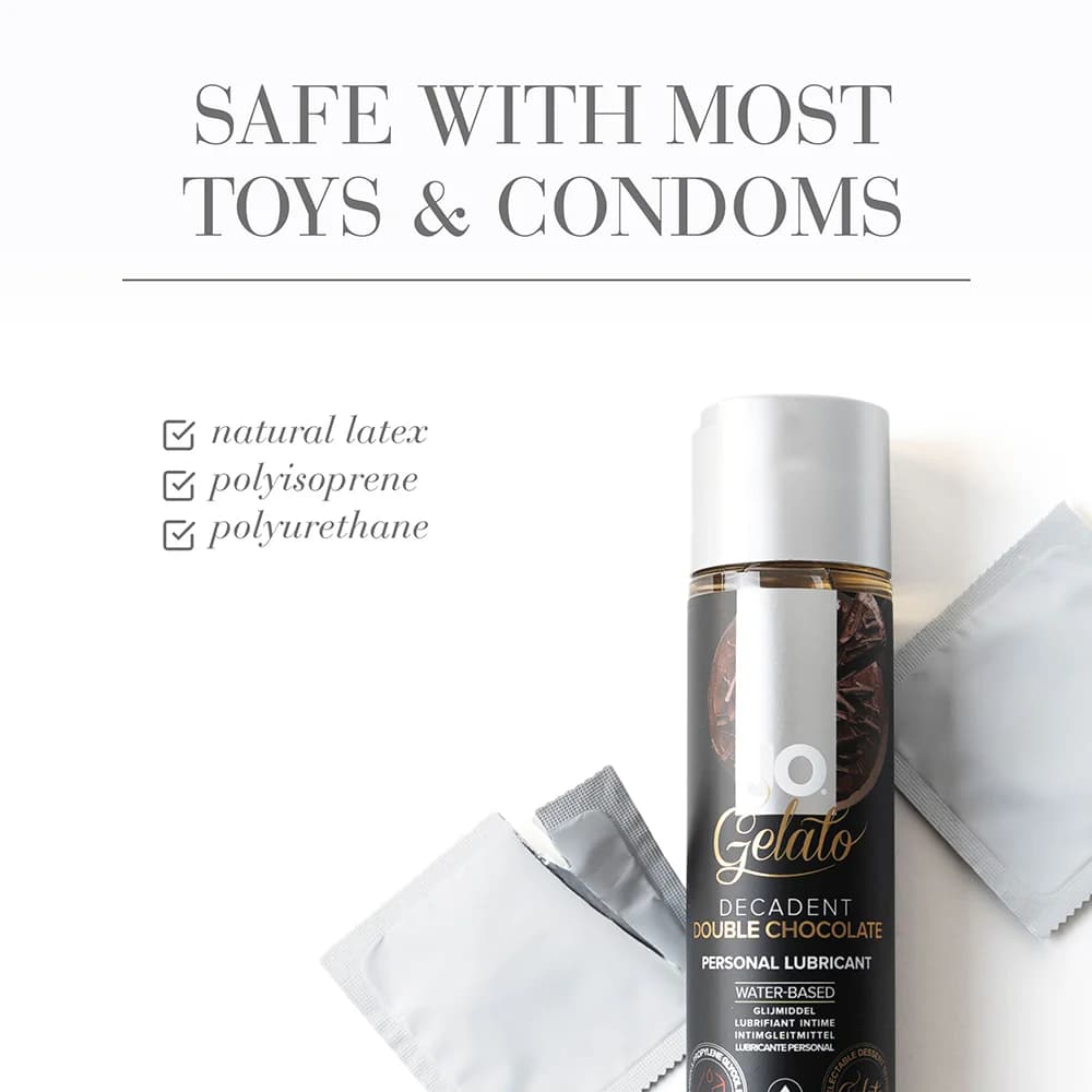 JO Gelato Decadent Double Chocolate Flavored Water-Based Lubricant 4 oz. thumbnail