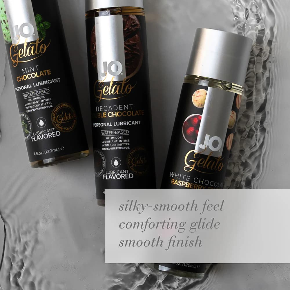 JO Gelato Decadent Double Chocolate Flavored Water-Based Lubricant 1 oz. thumbnail