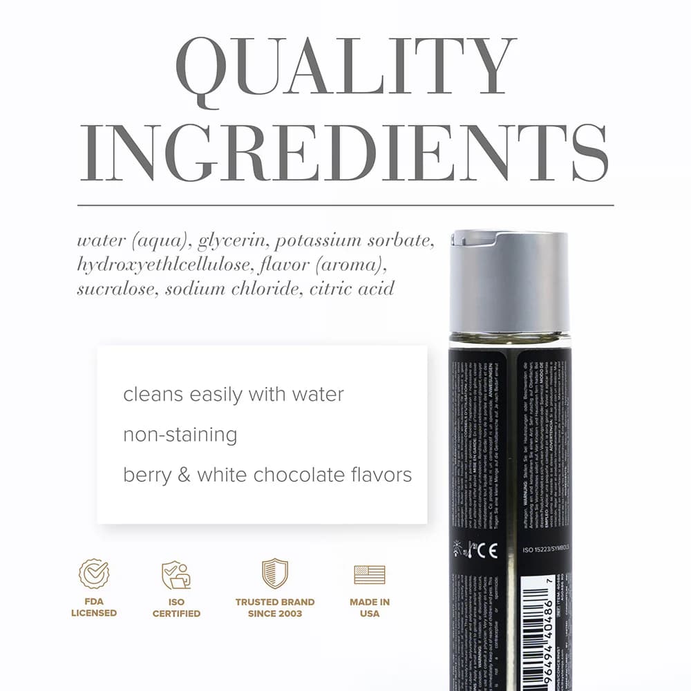 JO Gelato White Chocolate Rasberry Truffle Water-Based Lubricant 4 oz. thumbnail