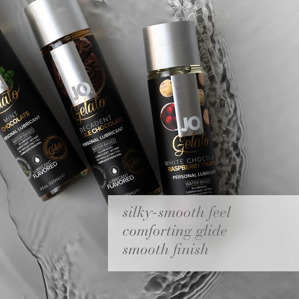 JO Gelato White Chocolate Rasberry Truffle Water-Based Lubricant 4 oz. thumbnail