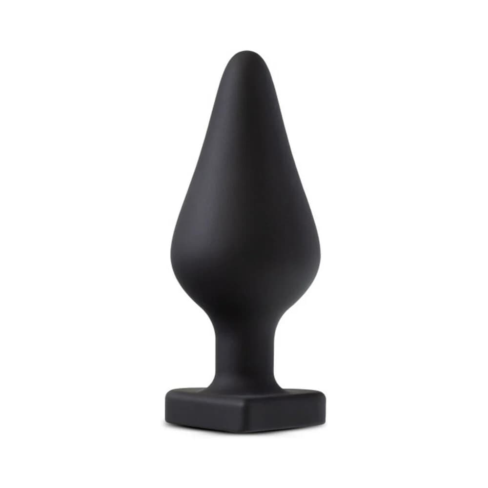 Temptasia 'Spank Me' Silicone Anal Plug with Heart-Shaped Base Black thumbnail