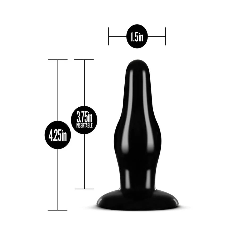 Anal Adventures Pleasure Plug Black thumbnail