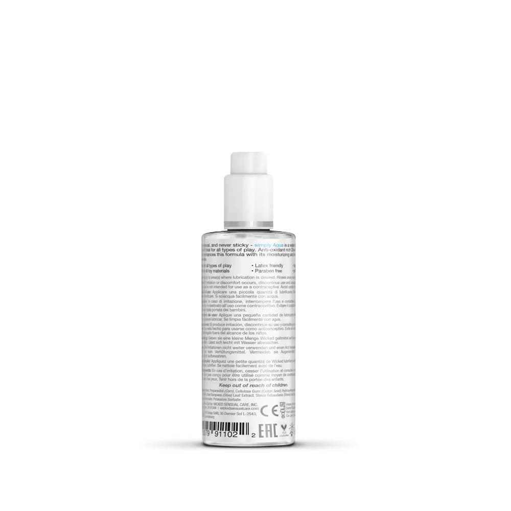 Wicked Simply Aqua Water-Based Lubricant 2.3 oz. thumbnail