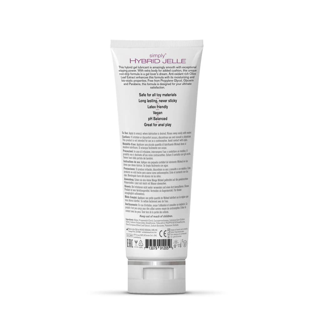 Wicked Simply Hybrid Jelle Lubricant 4 oz. thumbnail