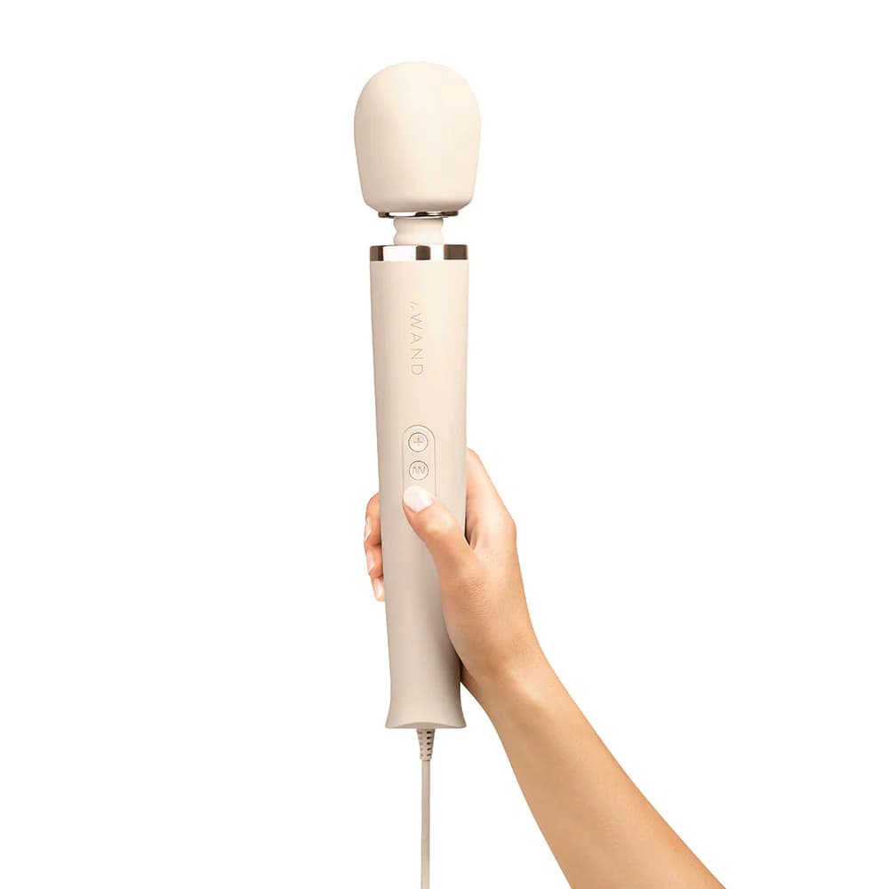 Le Wand Plug-In Vibrating Massager Cream thumbnail