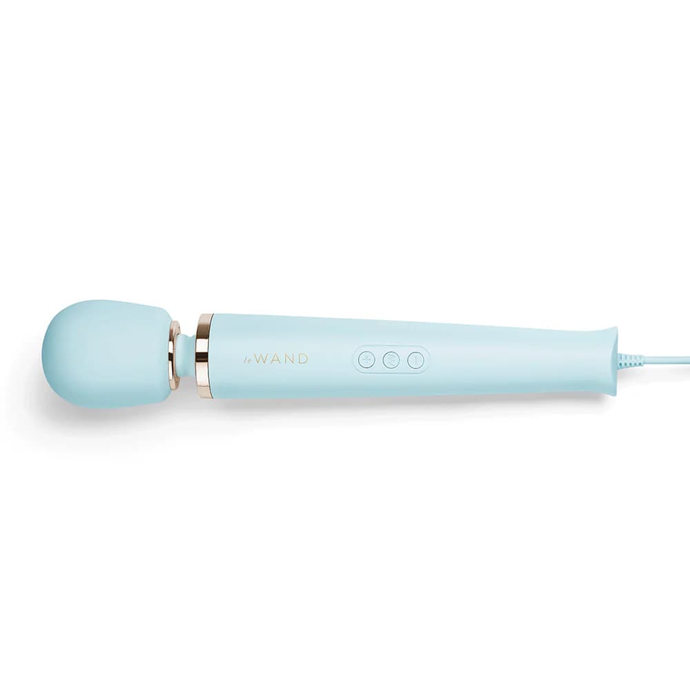 Le Wand Plug-In Vibrating Massager Sky Blue thumbnail