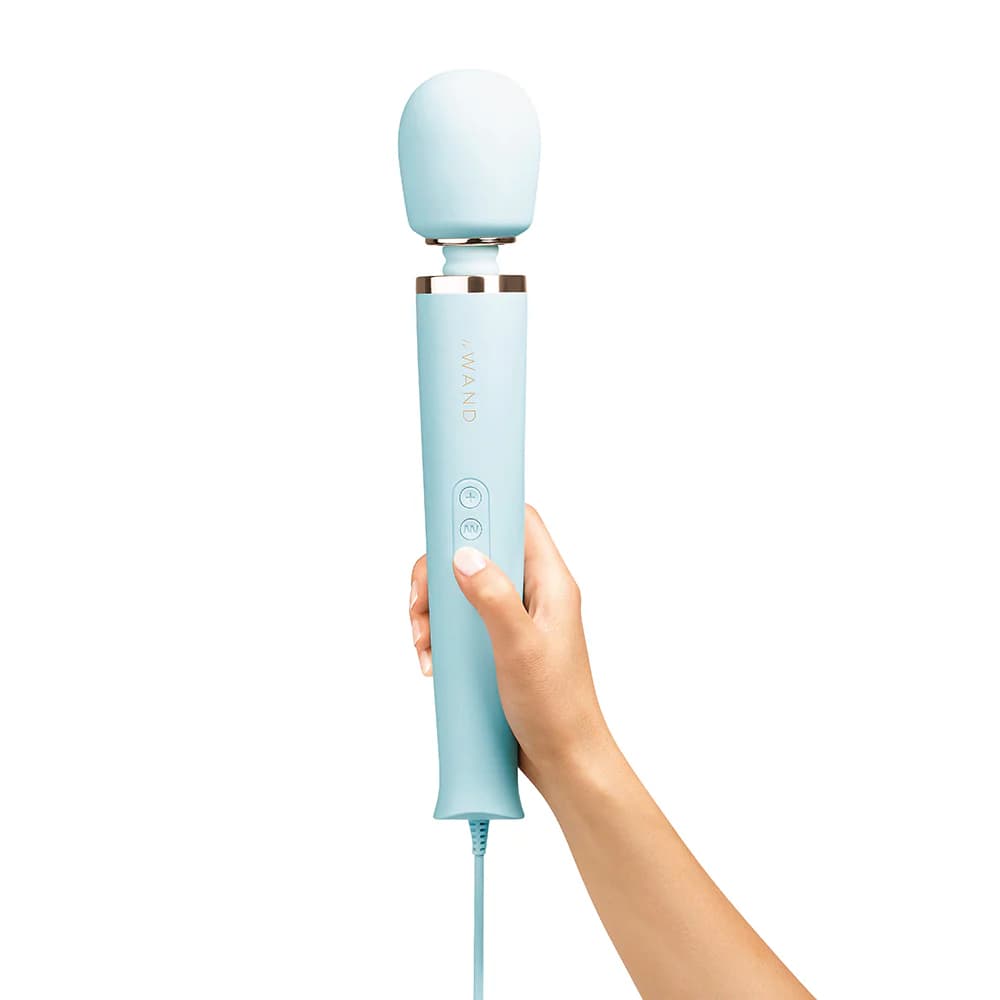 Le Wand Plug-In Vibrating Massager Sky Blue thumbnail
