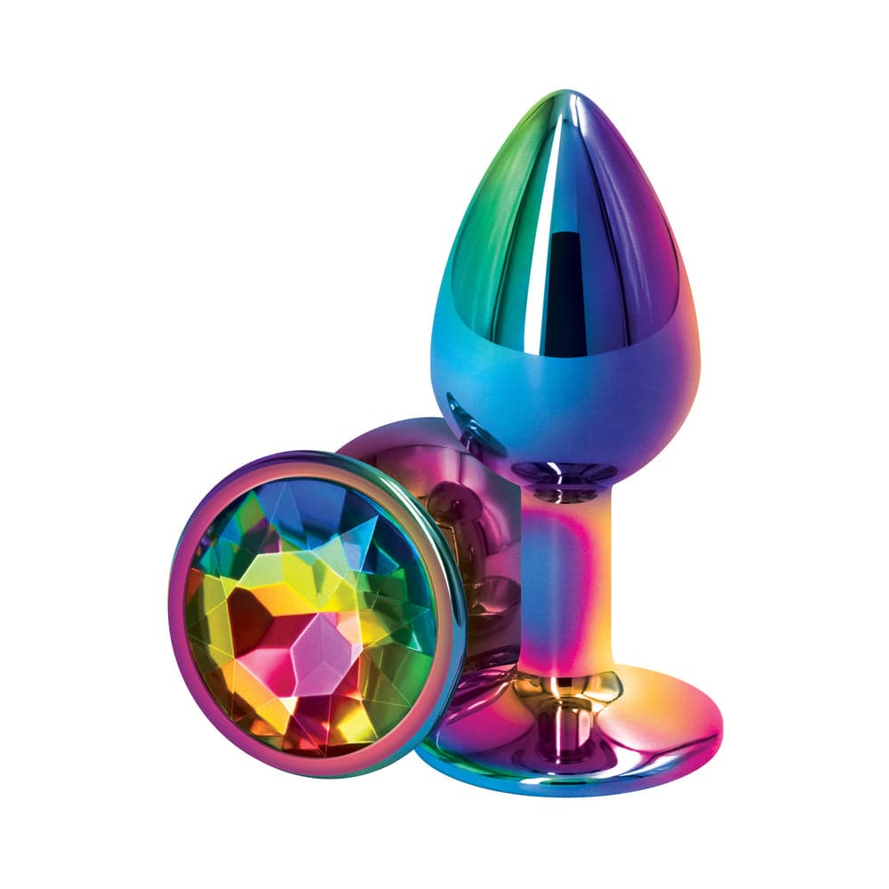 Rear Assets Metal Anal Plug Small Multicolor/Rainbow thumbnail 2