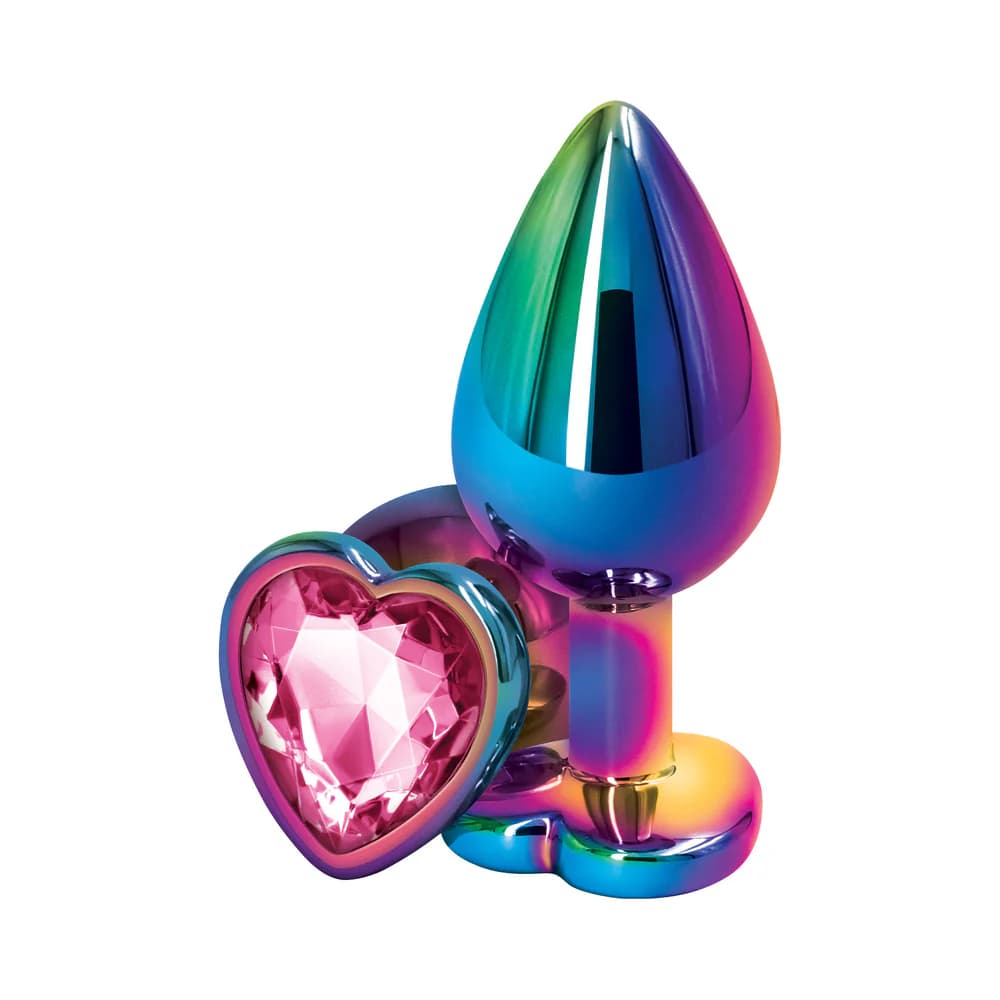 Rear Assets Metal Heart Plug Medium Multicolor/Pink thumbnail
