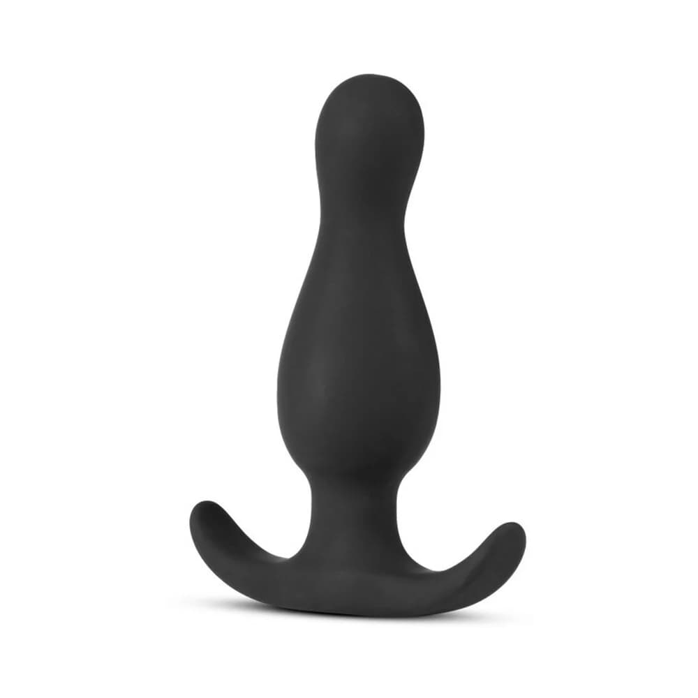 Anal Adventures Platinum Silicone Curve Plug Black thumbnail